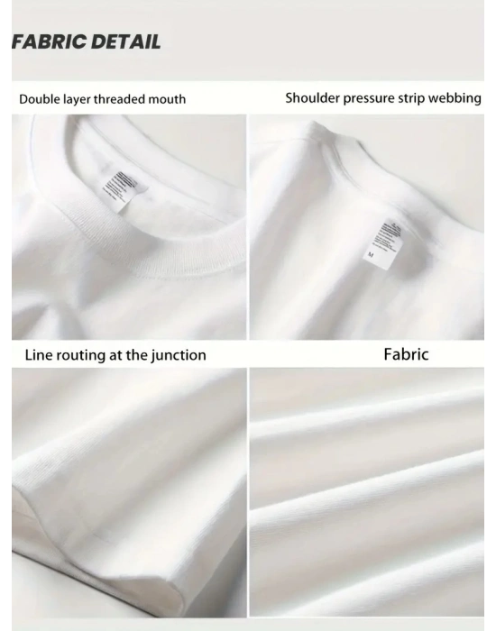 Geniş Kesim Pamuklu Tişört - GANDHI The Project Baskılı,- Beyaz -