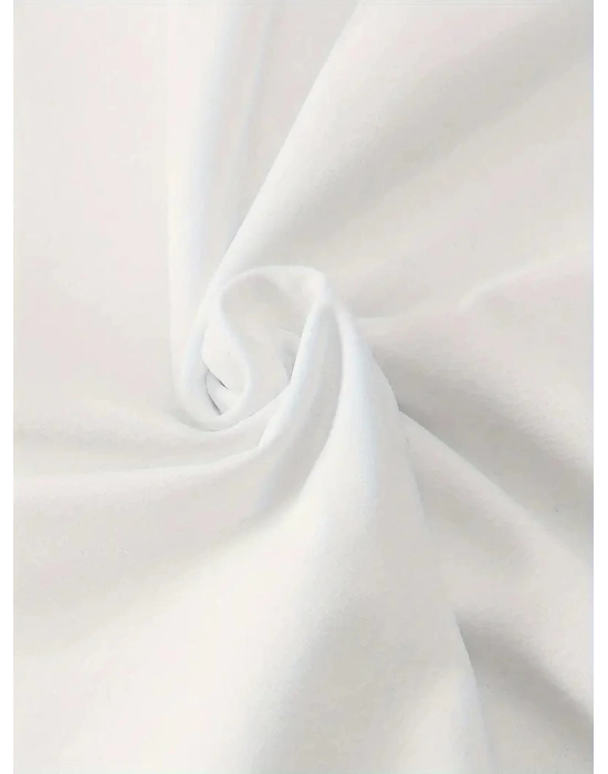 Hafif   Günlük T-Shirt Eğlenceli Karikatür Ayı ve Umrumda Değil Baskı  BEYAZ -