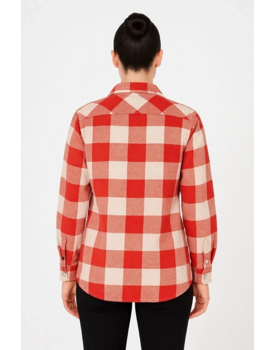 Oduncu Gömlek- Bordo -