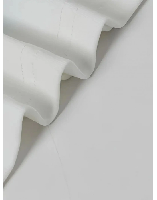 Ördek Baskılı ve Yuvarlak Yakalı   Günlük Büyük Boy Siyah Tişört. - Beyaz -