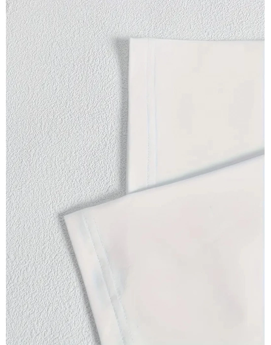 Ördek Baskılı ve Yuvarlak Yakalı   Günlük Büyük Boy Siyah Tişört. - Beyaz -