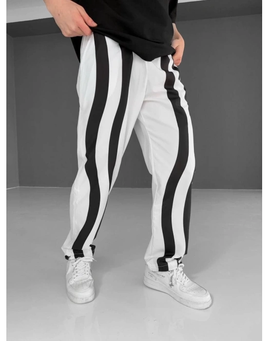 Paraşüt Kumaş Eşofman - Beyaz -