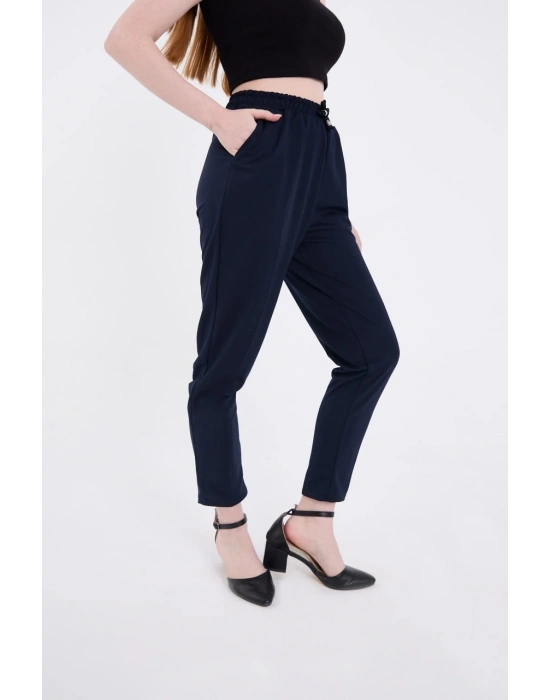 Tam Kalıp Basic Eşofman Pantolon - Lacivert -