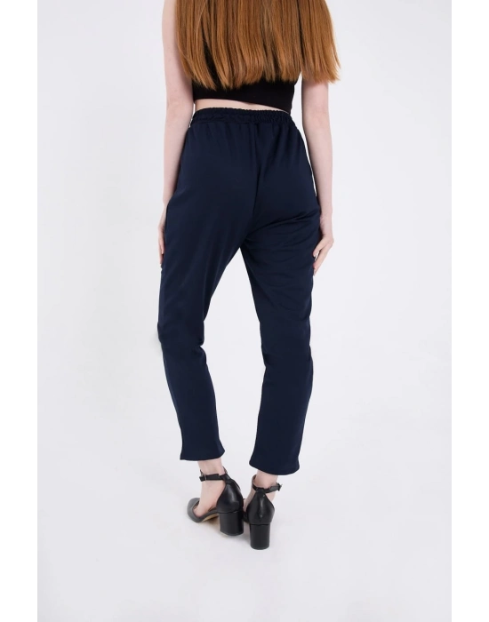 Tam Kalıp Basic Eşofman Pantolon - Lacivert -