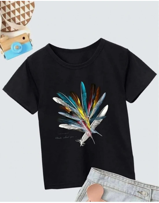 Baskılı T-Shirt- Siyah -