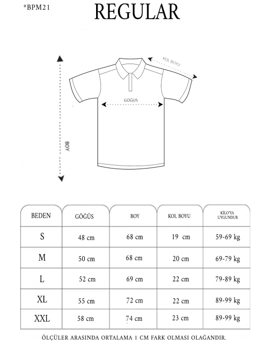 Yakası Düğmeli Yakalı Pike Baskılı T-Shirt - Siyah -