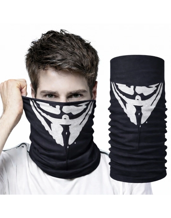 Vendetta Maskesi Desenli Baf Bandana – Çok Amaçlı Yüz Boyunluk Bandana 4 No