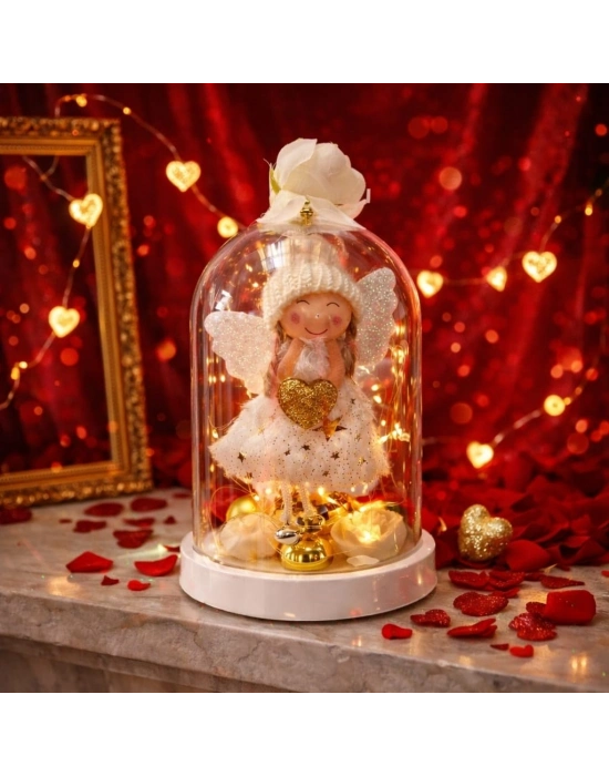 ®  Venüs ışıltısı Led Işıklı Melek Fanus