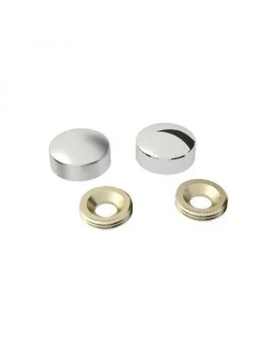 Vida Kapama Kapağı 30 Mm, Krom - 2 Adet