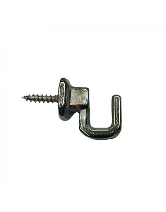 Vidalı Kanca, Askı Küçük - 15x18mm, Nikel - 1 Adet