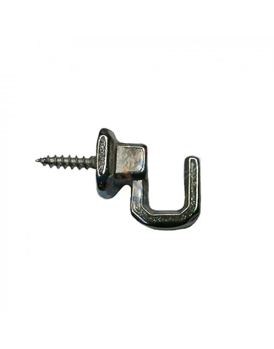 Vidalı Kanca, Askı Küçük - 15x18mm, Nikel - 100 Adet
