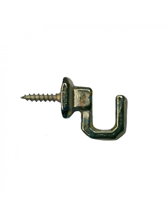 Vidalı Kanca, Askı Küçük - 15x18mm, Sarı - 1 Adet