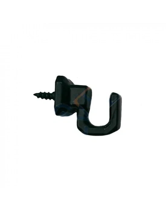 Vidalı Kanca, Askı Küçük - 15x18mm, Siyah - 100 Adet