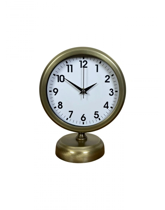 ® Vinatge Dekoratif 25 x 20 Cm Metal Masa Saati