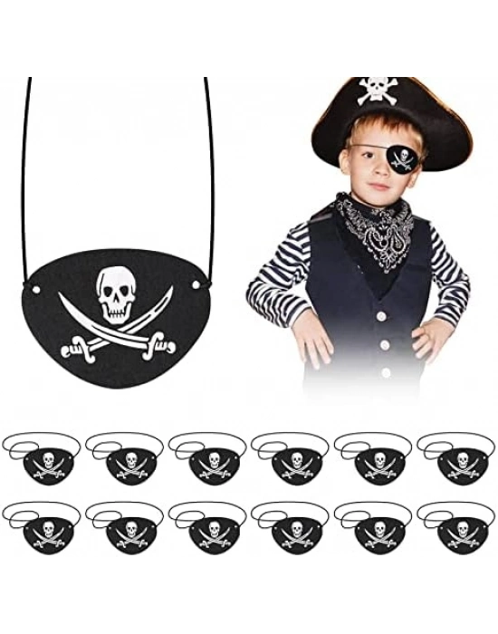 Vinleks Deri Korsan Göz Bandı Lastikli