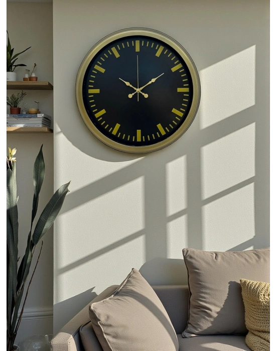 ® Vintage 40 Cm Metal Modern Duvar Saati