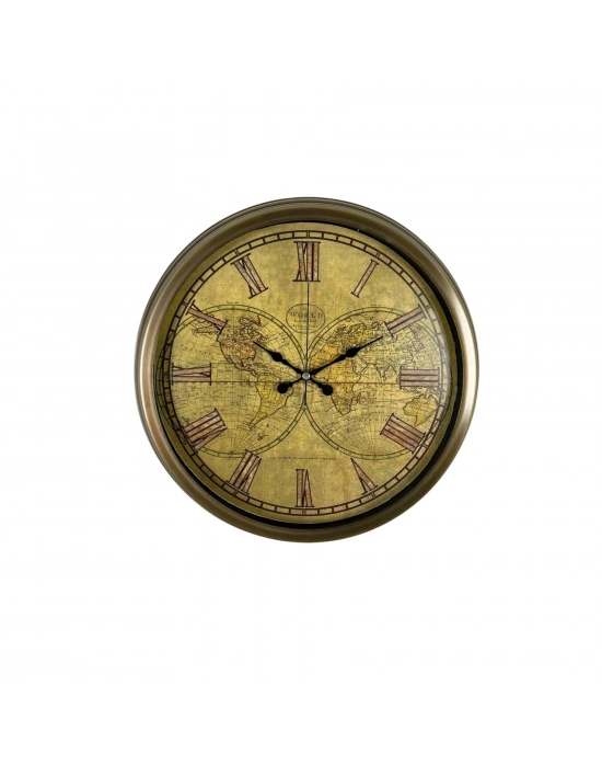Vintage Atlas Majestic 40 Cm Metal Duvar Saati