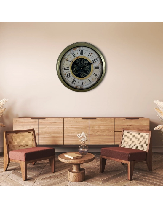® Vintage Aurea 60 Cm Çarklı Duvar Saati