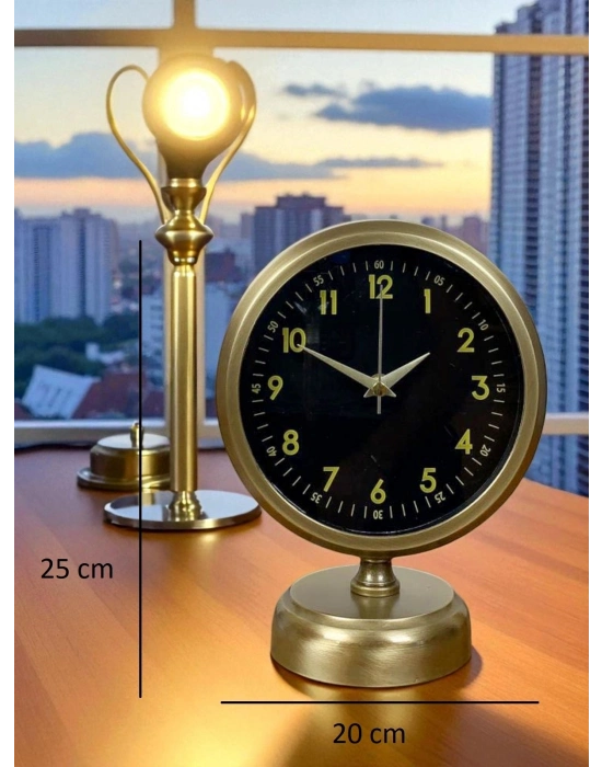 ® Vintage Craft 25 x 20 Eskitme Metal Masa Saati