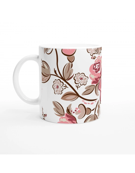 Vintage Gül Bahçesi Kupa Bardak