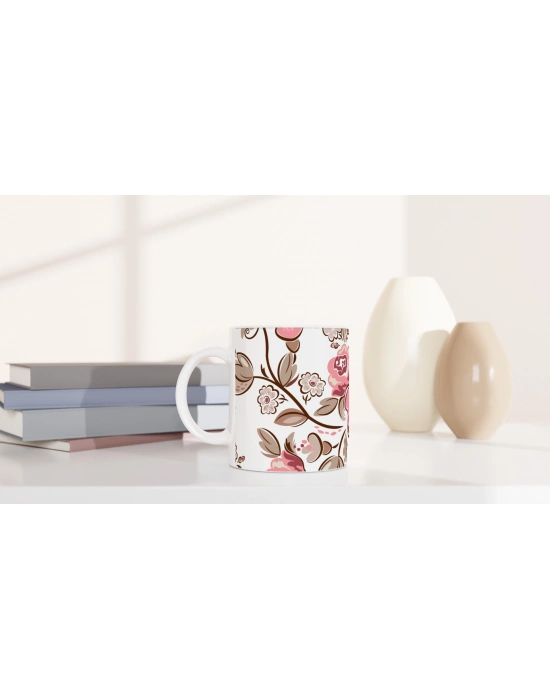 Vintage Gül Bahçesi Kupa Bardak