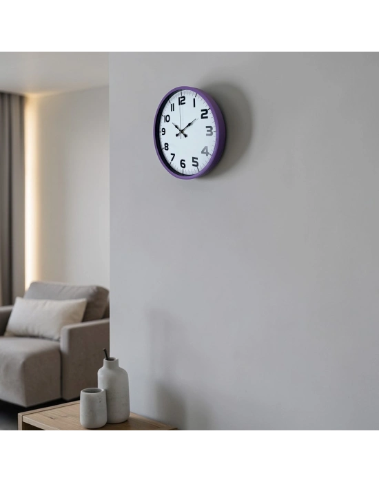 Violet Mor 36 Cm Standart Duvar Saati