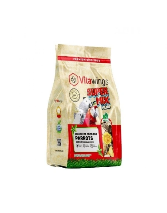 Vitawings Süper Mix Papağan Kuş Yemi 800 Gr