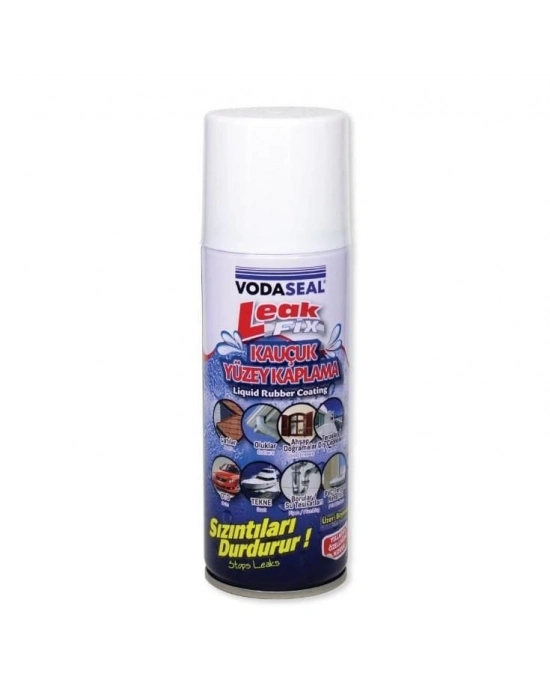 Vodaseal Leak Fix Kauçuk İzolasyon Spreyi 200 ml Beyaz