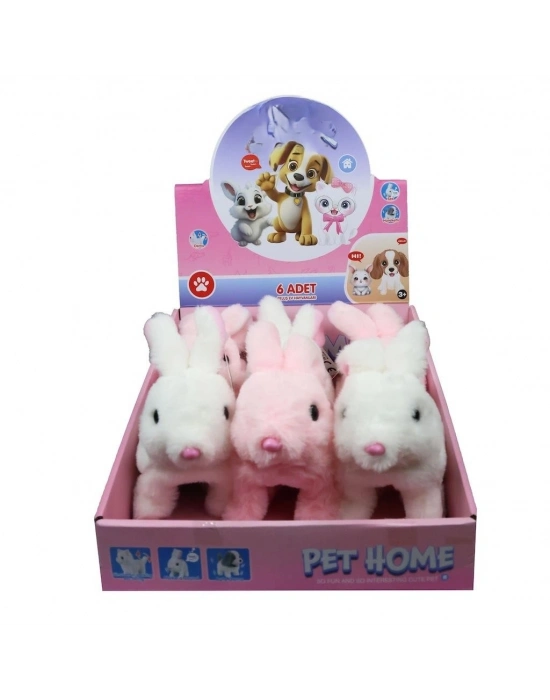 VRD10643 PELUŞ EVCİL TAVŞAN SESİ VE HAREKETLİ
