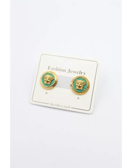 Vs Çelik Küpe - Yeşil