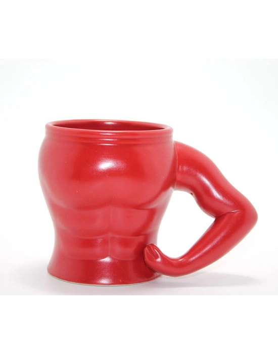 Vücut Porselen Kupa Bardak Kırmızı Renk