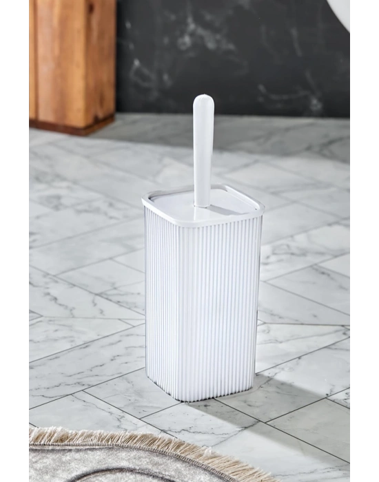 WC Fırçası & Tuvalet Fırçası Beyaz 2 Parça