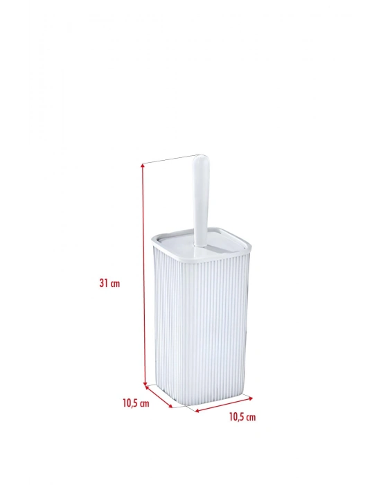 WC Fırçası & Tuvalet Fırçası Beyaz 2 Parça