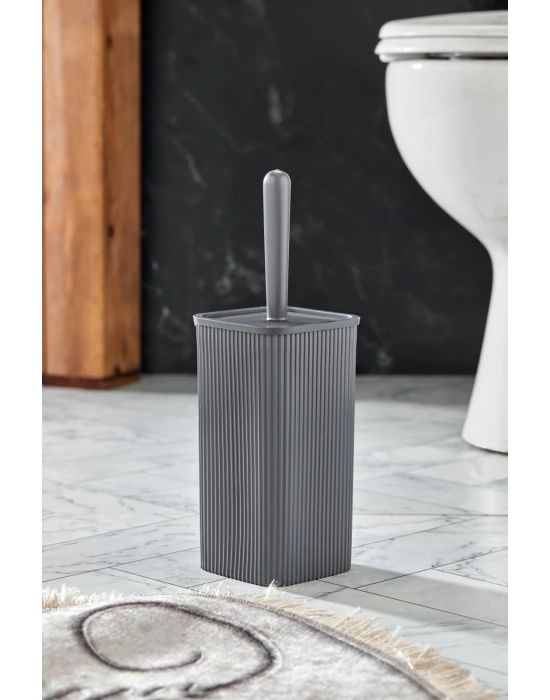 WC Fırçası & Tuvalet Fırçası Füme 2 Parça