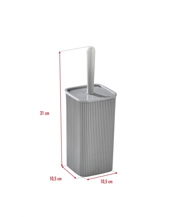 WC Fırçası & Tuvalet Fırçası Gri 2 Parça