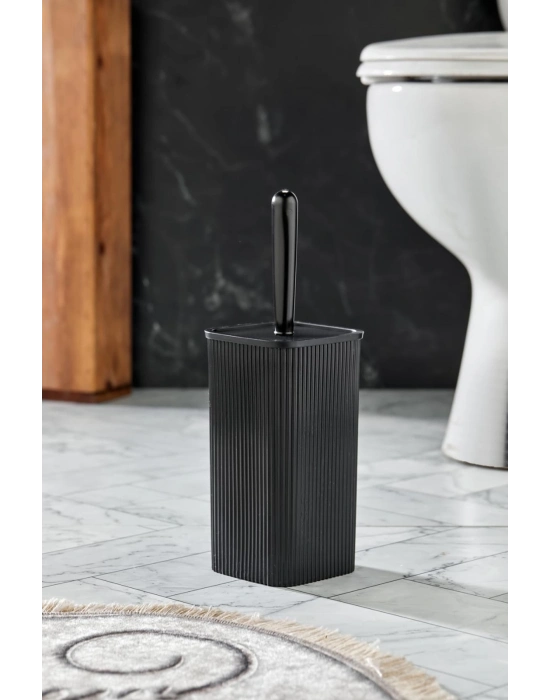 WC Fırçası & Tuvalet Fırçası Siyah 2 Parça