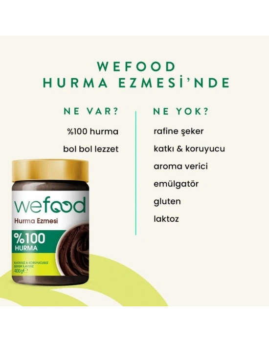 Wefood %100 Sade Hurma Ezmesi 400 Gr