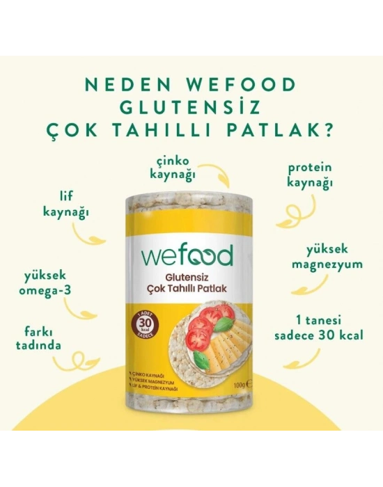 Wefood Çok Tahıllı Pirinç Patlağı 100 Gr