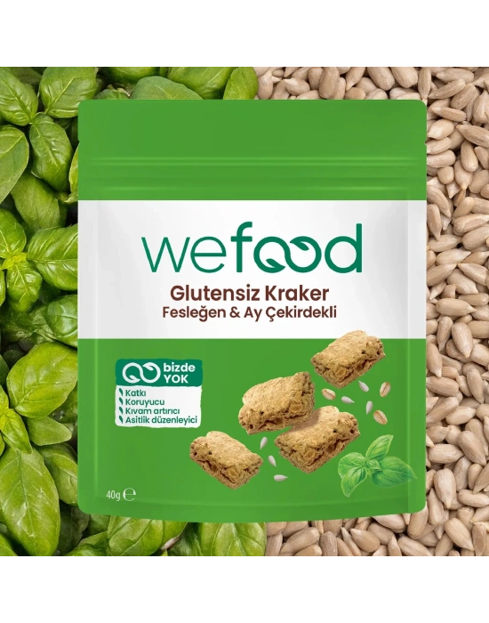 Wefood Fesleğenli Ayçekirdekli Kraker 40 Gr