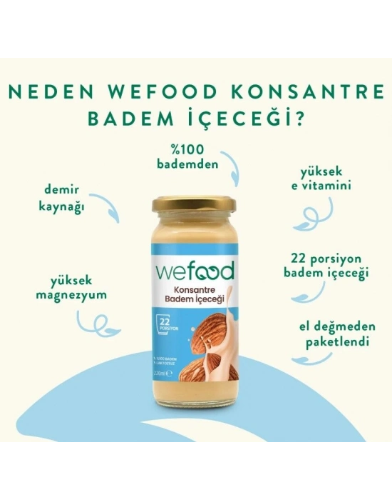 Wefood Organik Badem Sütü Konsantresi 240 Gr