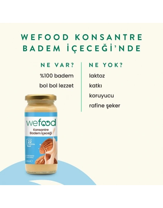 Wefood Organik Badem Sütü Konsantresi 240 Gr