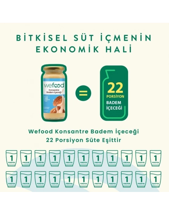 Wefood Organik Badem Sütü Konsantresi 240 Gr