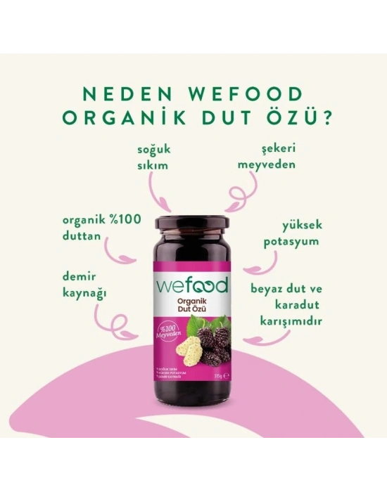Wefood Organik Dut Özü 315 Gr