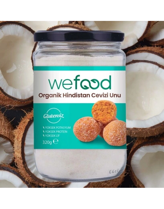 Wefood Organik Hindistan Cevizi Unu 320 Gr