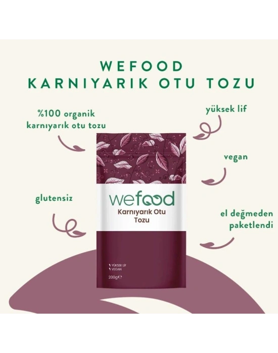 Wefood Organik Karnıyarık Otu Tozu 200 Gr