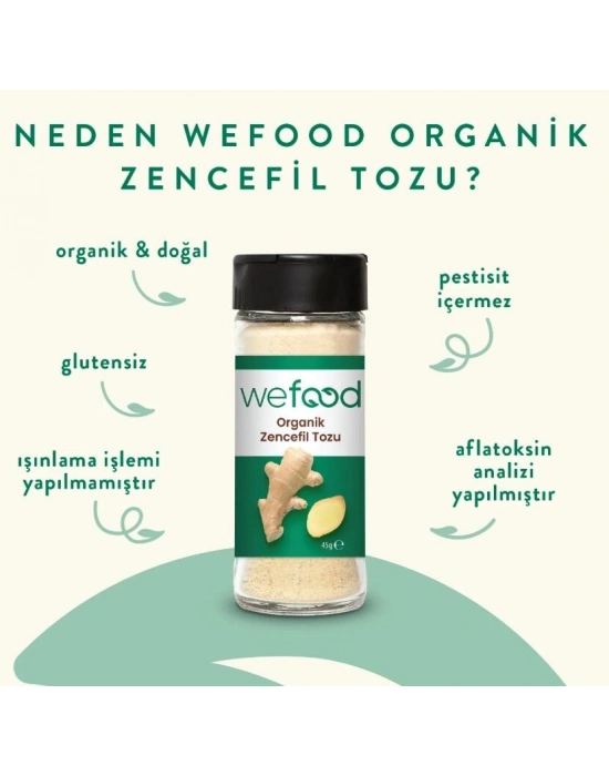 Wefood Organik Zencefil Tozu 45 Gr