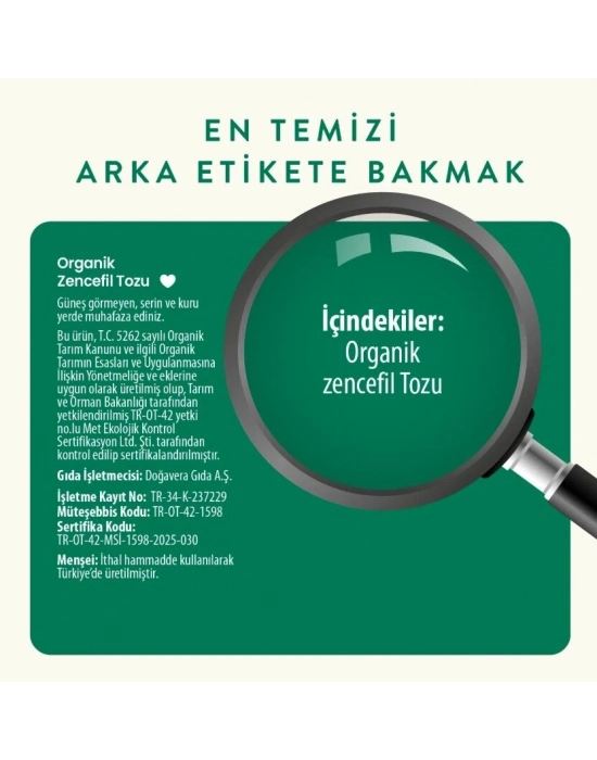 Wefood Organik Zencefil Tozu 45 Gr