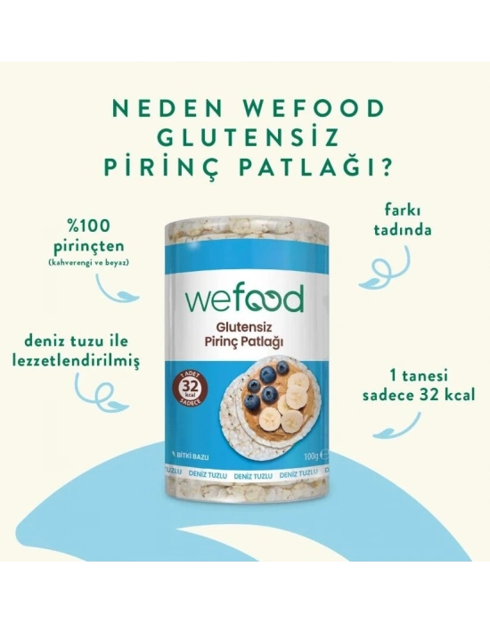 Wefood Pirinç Patlağı 100 Gr