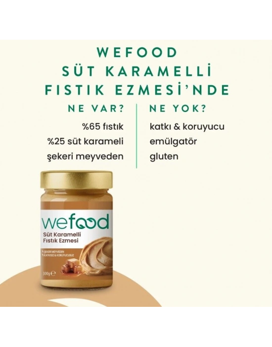 Wefood Süt Karamelli Fıstık Ezmesi 300 Gr