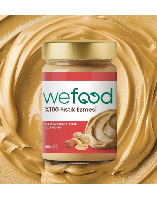Wefood Yer Fıstığı Ezmesi %100 Sade 300 Gr